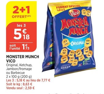 Bi1 Monster Munch Vico offre