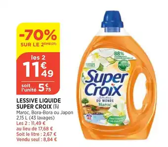 Bi1 Lessive Liquide Super Croix offre
