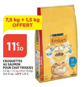 Bi1 Croquettes Au Saumon Pour Chat Friskies offre