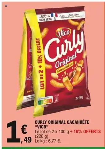 E.Leclerc Curly Original Cacahuète "Vico" offre
