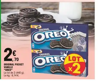 E.Leclerc Original Pocket Vanille "Oreo" offre