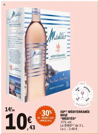E.Leclerc IGP Méditerranée Rosé "Méditéo" offre