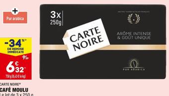 ALDI Carte noire café moulu offre