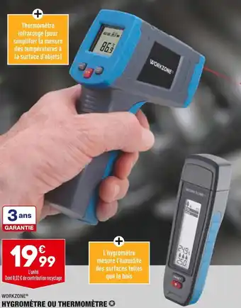 ALDI Workzone hygromètre ou thermomètre offre