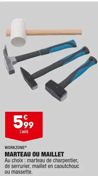 ALDI Workzone marteau ou maillet offre