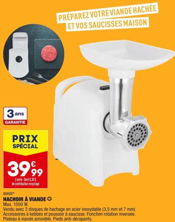 ALDI Quigg hachoir à viande offre