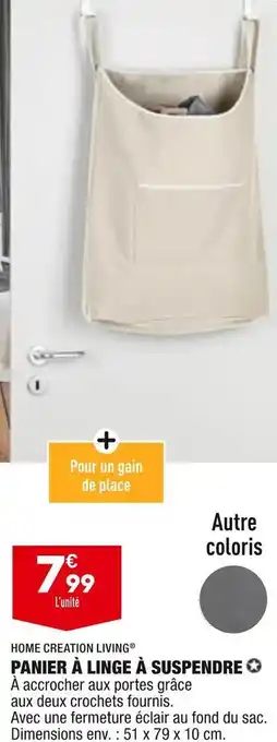 ALDI Home creation living panier à linge à suspendre offre