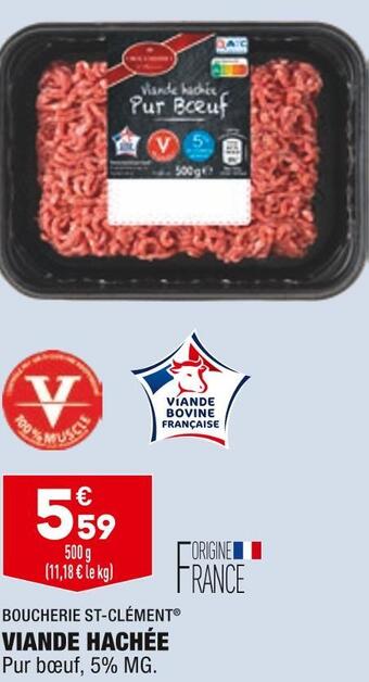 ALDI Boucherie st-clément viande hachée offre