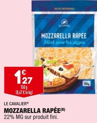 ALDI Le cavalier mozzarella rapée offre