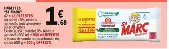 E.Leclerc Lingettes "St Marc" offre
