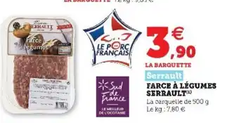 Super U Farce À Légumes Serrault offre