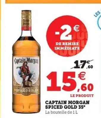 Super U Captain Morgan Spiced Gold 35 offre