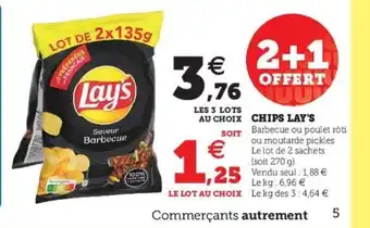 Super U Chips Lay's offre