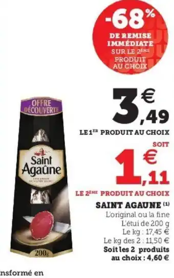 Super U Saint Agaune offre
