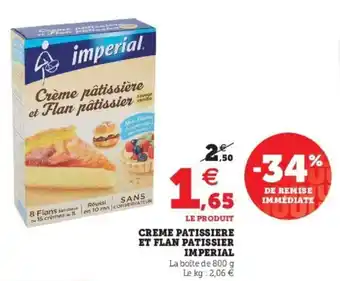Super U Creme Patissiere Et Flan Patissier Imperial offre