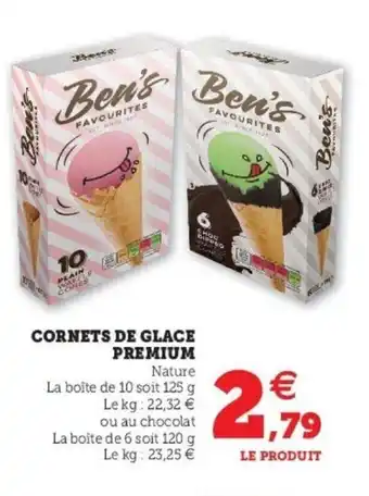 Super U Cornets De Glace Premium offre