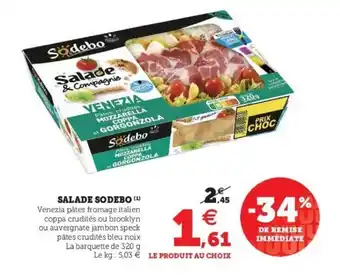 Super U Salade Sodebo offre