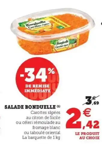 Super U Salade Bonduelle offre