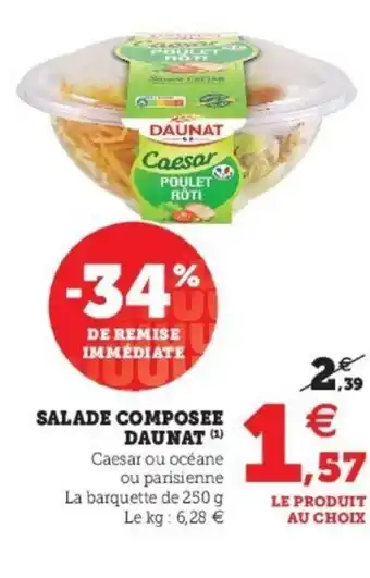 Super U Salade Composee Daunat offre