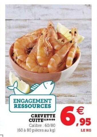 Super U Crevette Cuite offre