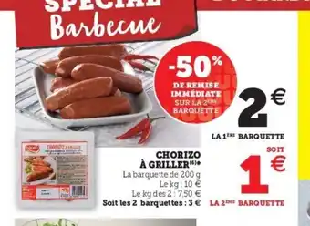 Super U Chorizo À Griller offre