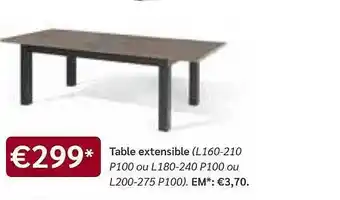 Meubles Crack Table Extensible offre
