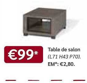 Meubles Crack Table De Salon offre
