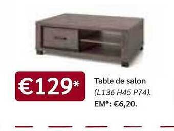 Meubles Crack Table De Salon offre
