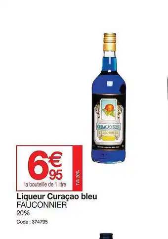 Liqueur Curaçao Bleu Fauconnier