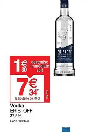 Promocash Vodka Eristoff offre