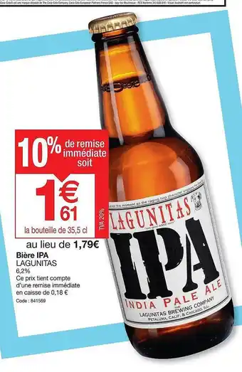Promocash Bière Ipa Langunitas offre