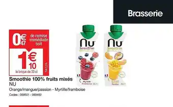 Promocash Smoothie 100% Fruits Mixés Nu offre