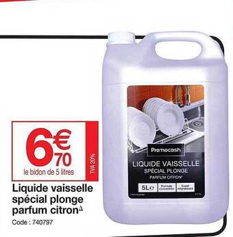 Promocash Liquide Vaisselle Spécial Plonge Parfum Citron offre