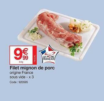 Promocash Filet Mignon De Porc offre