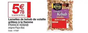 Lamelles De Kebab De Volaille Grillées à La Flamme France Kebab