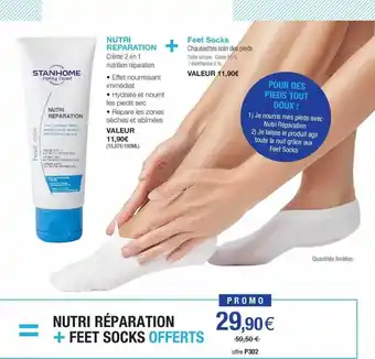 Stanhome Nutri Réparation + Feet Socks offre