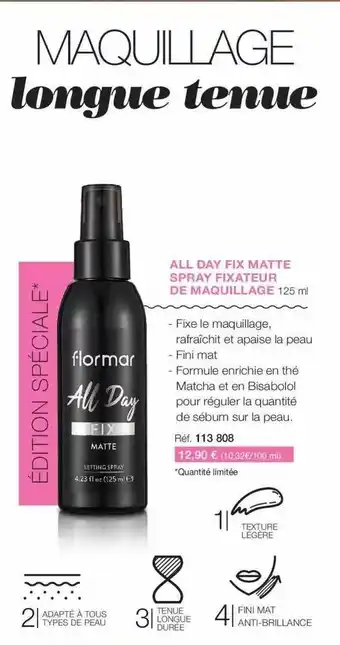 Stanhome All Day Fix Matte Spray Fixateur De Maquillage offre