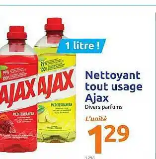 Action Nettoyant Tout Usage Ajax offre