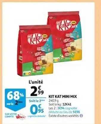 Auchan Kit Kat Mini Mix offre