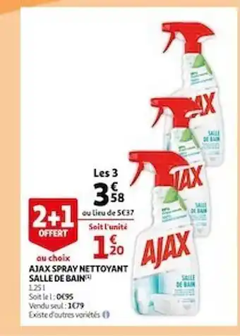 Auchan Ajax Spray Nettoyant Salle De Bain offre