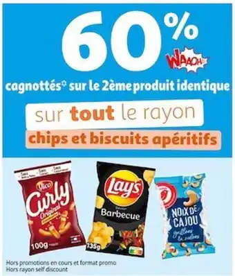 Auchan Le Rayon Chips Et Biscuits Apéritifs offre