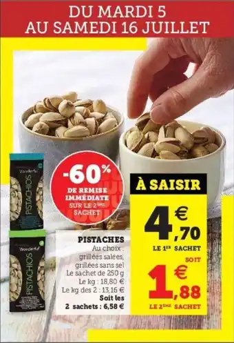 Super U Pistaches offre