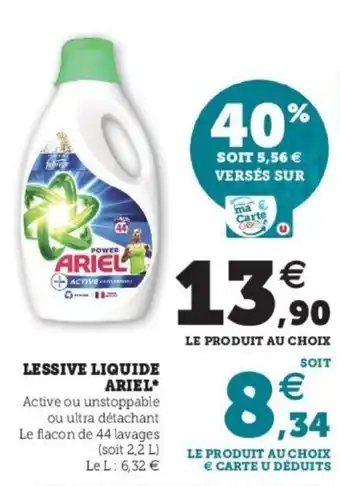 Lessive liquide ariel