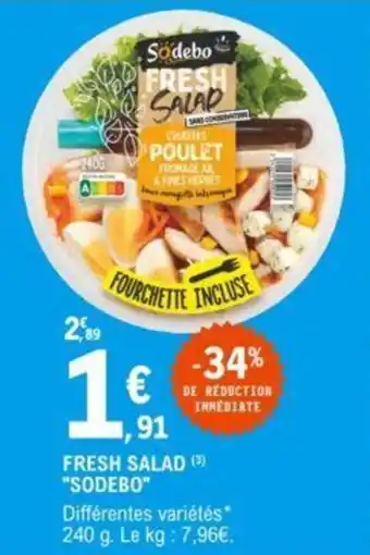 E.Leclerc "SODEBO" fresh salad offre