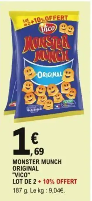 E.Leclerc "VICO" lot de 2 monster munch original offre