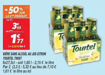 Netto TOURTEL TWIST bière sans alcool au jus citron offre