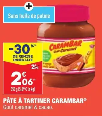 ALDI Pâte à tartiner carambar offre