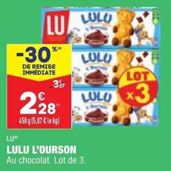 ALDI LU lulu l'ourson offre
