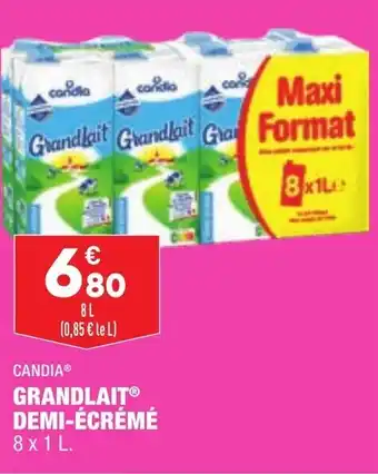 ALDI CANDIA grandlait demi-écrémé offre