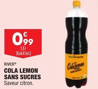 ALDI RIVER cola lemon sans sucres offre